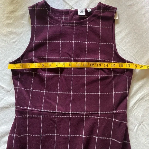 NWT Gap Ruffle Hem Plaid Dress - Picture 3 of 7